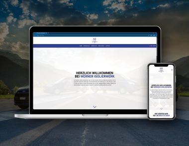 Mockup Website Werner Isolierwerk AG Visp