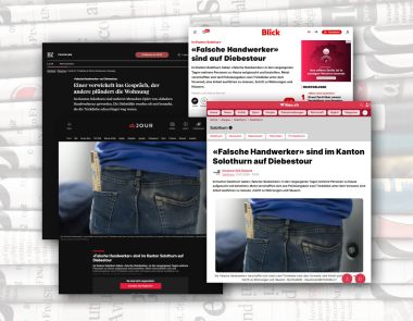 Medienberichterstattungen "Falsche Handwerker"
